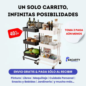Carrito Organizador de Hobby Con Ruedas