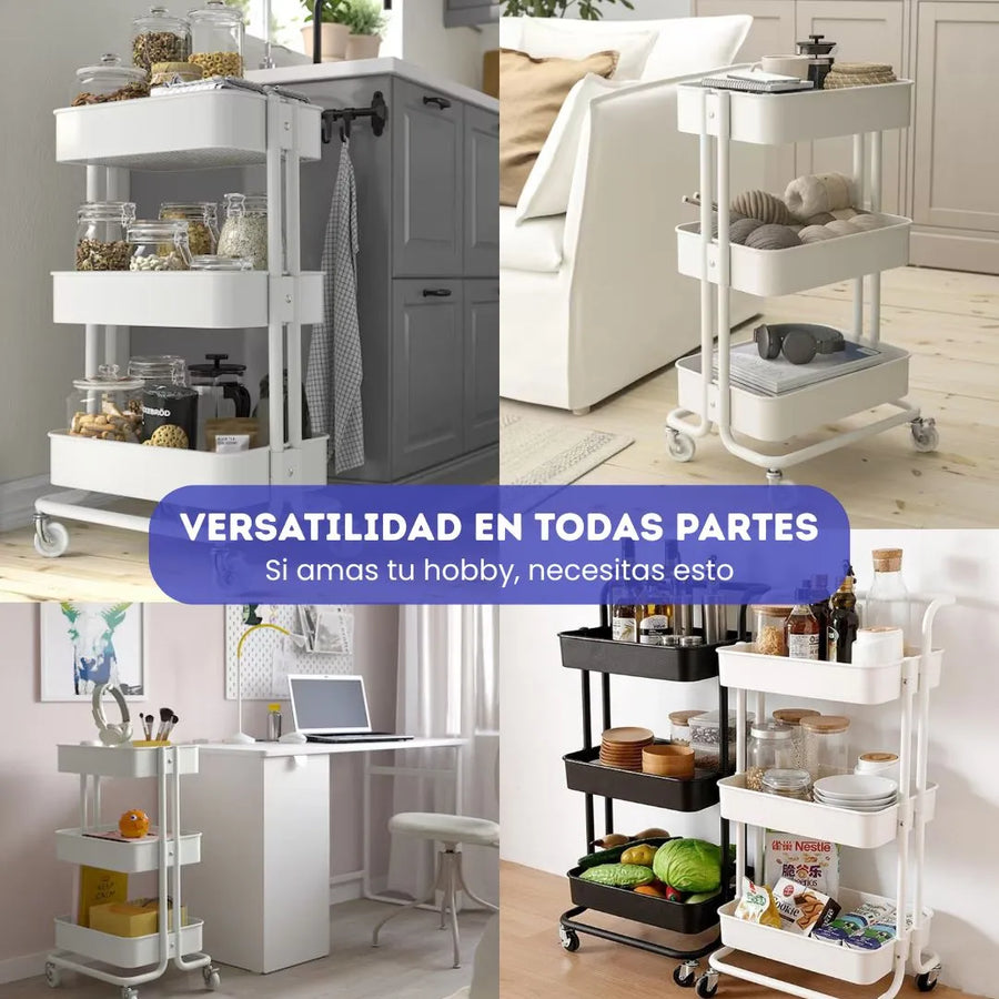 Carrito Organizador de Hobby Con Ruedas